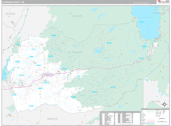 El Dorado County, CA Digital Map Premium Style